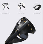 Retro Round Sunglasses with Side Shields