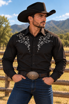 Frontier Printed Stretch Western Shirt