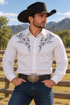 Frontier Printed Stretch Western Shirt